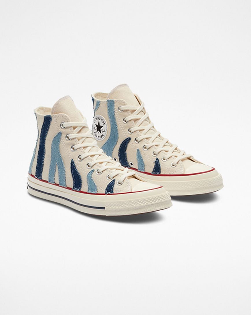 Women's Converse Chuck 70 Denim High Top Shoes Beige Blue | AU 8594CV